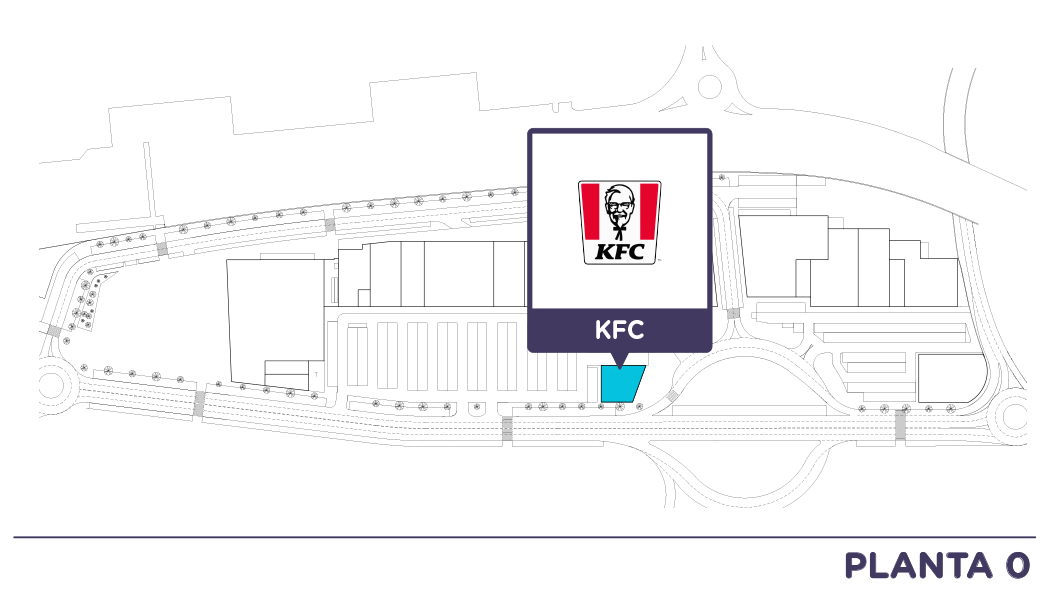 Localizacion KFC en Centro comercial Bahia Real